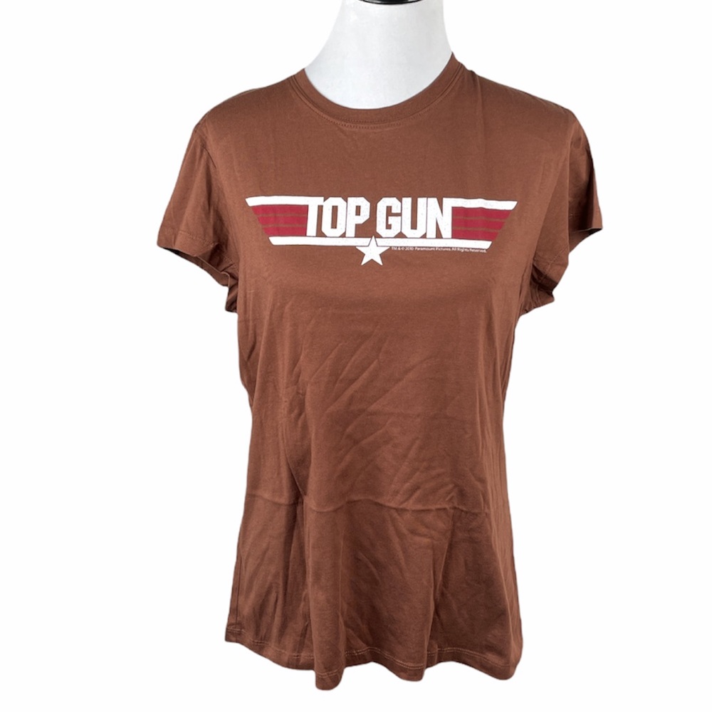 Paramount Top Gun T-Shirt, Brown, Junior X-Large